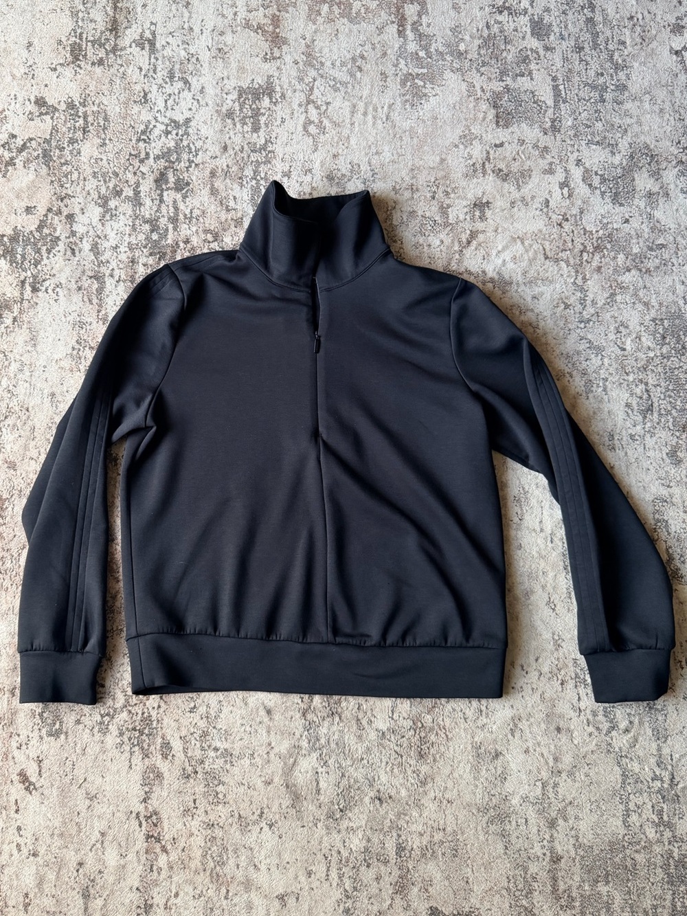 Athleta Black Women's Quarter-Zip Mock Neck Pullover